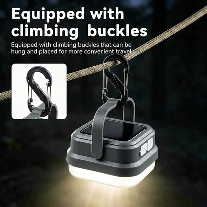 Outdoor Portable Multi-function LED Camping Lamp USB Type-c Rechargeable Hung High Power Solar Camping Lantern KT-790A