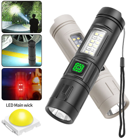 Powerful Rechargeable Led Flashlight Strong Led Flashlight With Battery Torch For Fishing Hunting Camping Lanter CY-011