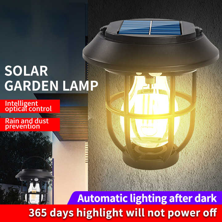 Multifunction Solar Camping Lamp Portable Lantern 3 Modes Garden Lawn Lights Waterproof Outdoor Floor Lamps Courtyard Wall Lamp