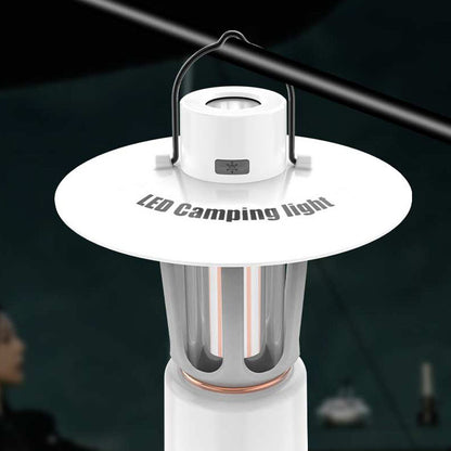 Three Light Sources with Built-in Battery Outdoor Camping Light Type-c Charging Magnet Retro Camping Light H1