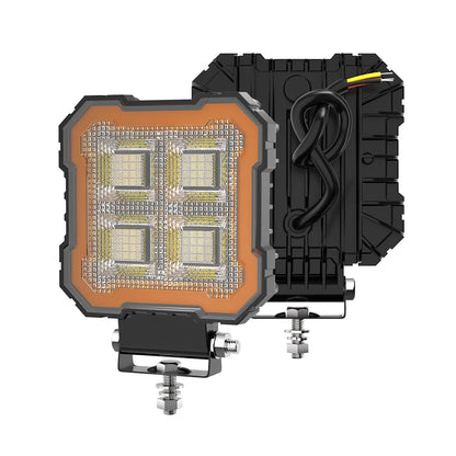 4 Inch Knight Square Floodlight 100LED Car Work Light For Jeep Truck Boat Tractor ATV Offroad 4X4 Barra LED Headlig