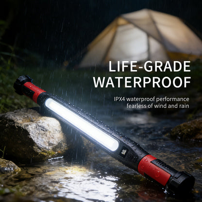 Multifunctional COB Work Light 72 LED Warm White Portable 360 Degree Rotating ABS Magnetic with Battery Display ZJ-8905
