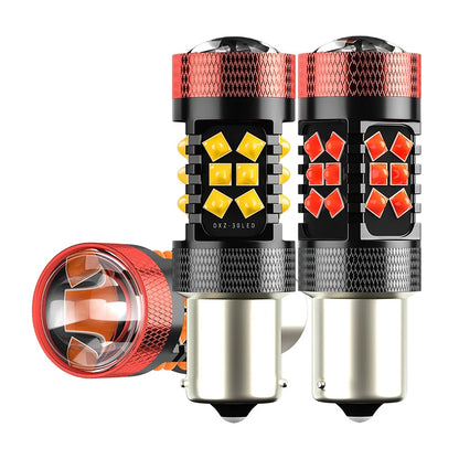 New Style 1156 P21W BA15S Car LED Bulb P21/5W Turn Signal 1156 3030 T20 W16W T25 7443 W21W 7440 White Yellow Red