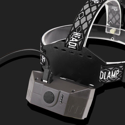 Super Bright Work LED Headlight Built-in 18650 Battery Type-C Rechargeable Headlamp Fishing Head Flashlight Camping Torch