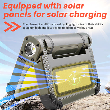 Multifunctional 180 COB LED Work Light Rechargeable 3000mAh Flashlight with Magnetic Stand Foldable Dimmable Portable Road Use T13