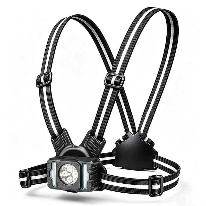 Running Light Memory Function USB Rechargeable IPx4 Waterproof 200m Safety Lamp Reflective Straps Mode for Night Walks 8541