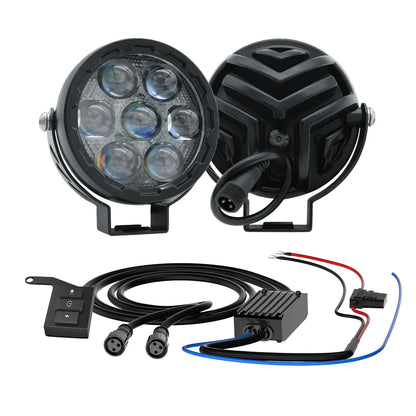 LED White/Yellow Work Headlight Fog Light For Motorcycle Offroad Truck BUS ATV UTV 9-60V DC Super Bright Lamp