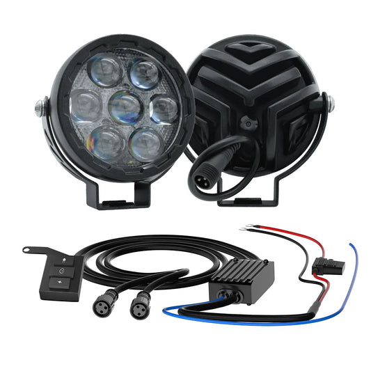 LED White/Yellow Work Headlight Fog Light For Motorcycle Offroad Truck BUS ATV UTV 9-60V DC Super Bright Lamp