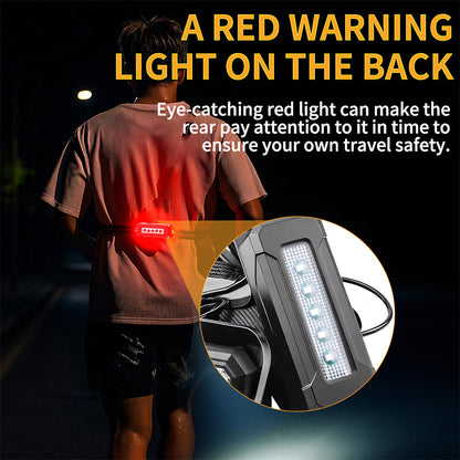 500 Lumens 45° Adjustable Running Light 2600 Mah Running Lights for Runners with Reflective Straps Safety LED Chest Light