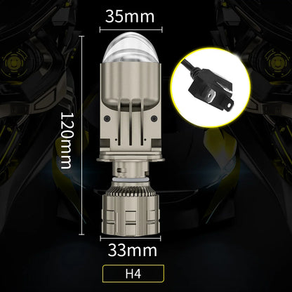 H4 LED Car Headlight Bulb 18000Lm A82K Lens CSP3570 White Lens Accessories New Condition