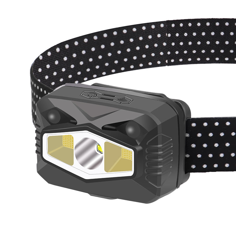 Outdoor Lighting IP44 Waterproof USB Rechargeable 3 Modes Aluminum Alloy LED Head Lamp for Camping Adventure Fishing 617