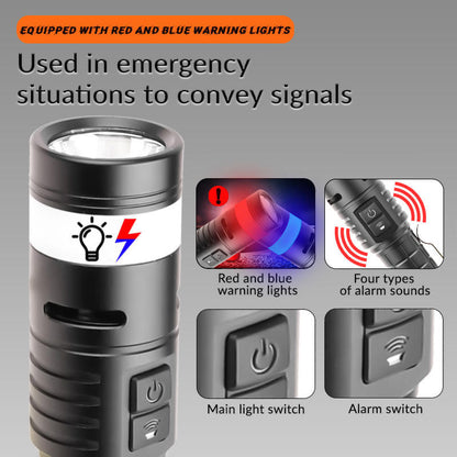 Ultra Bright Torch Built-in Battery Flash Light Emergency Spotlights Most Powerful Led Flashlights Tactical XC-511