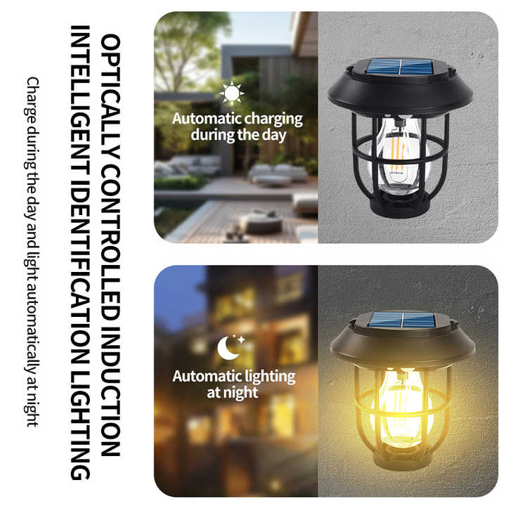 Multifunction Solar Camping Lamp Portable Lantern 3 Modes Garden Lawn Lights Waterproof Outdoor Floor Lamps Courtyard Wall Lamp