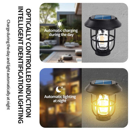 Multifunction Solar Camping Lamp Portable Lantern 3 Modes Garden Lawn Lights Waterproof Outdoor Floor Lamps Courtyard Wall Lamp