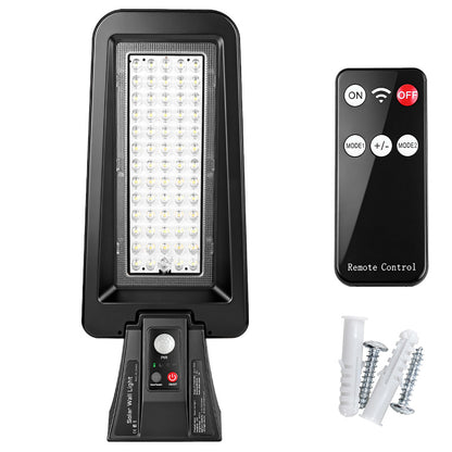 Solar Wall Light 34+30 LED 6000K Daylight Waterproof Motion Sensor with Remote Control Dusk to Dawn Outdoor Garden Lighting SW02