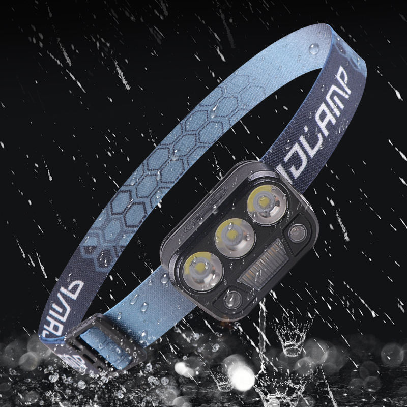 3XTE Warm Red LED 500 Lumen Mini Headlamp Press and Sensor Switch Headlight for Work Built-in Battery LED Rechargeable Headlamp YD-06