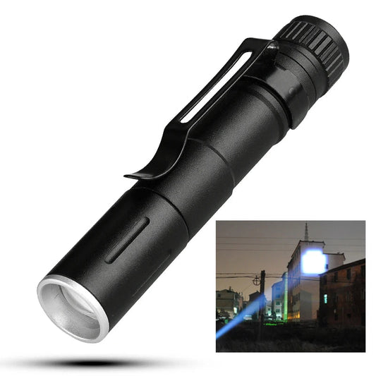 Mini LED Flashlight ZOOM 7W XPE 100LM Waterproof Torch LED Zoomable Lanterna AAA Battery Led for Camping Emergency LED Bulbs