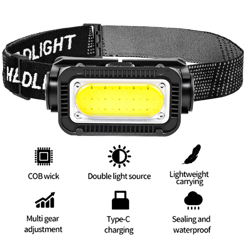 High Quality Low Price COB LED Headlamp Rechargeable Waterproof Head Torch K371
