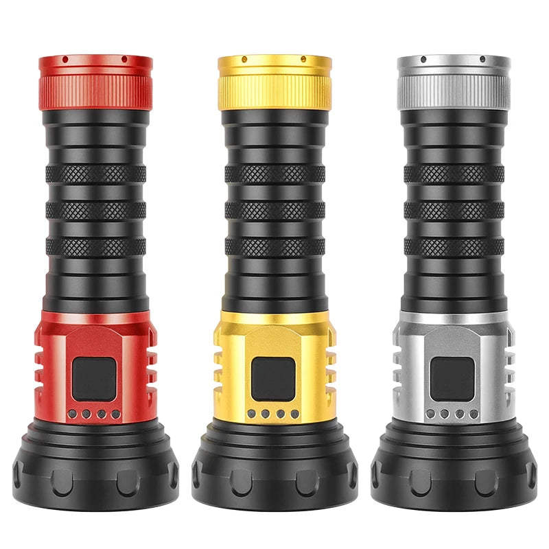 Colorful New Design Multi-Bulb Large Light Cup High Lumen Magnet Torch Portable Waterproof Tactical Flashlight Long Range Flash