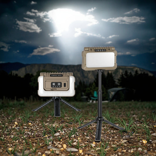 New Folding Lantern Outdoor Emergency Camping Tent Atmosphere LED Light Ultralight Double-Sided Lamp Super Bright Household