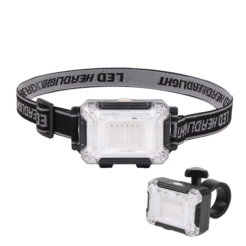 Powerful LED Induction Headlamp Type-C Charge 5 Modes Head Flashlight Waterproof Camping Fishing Mining Headlight J-1304