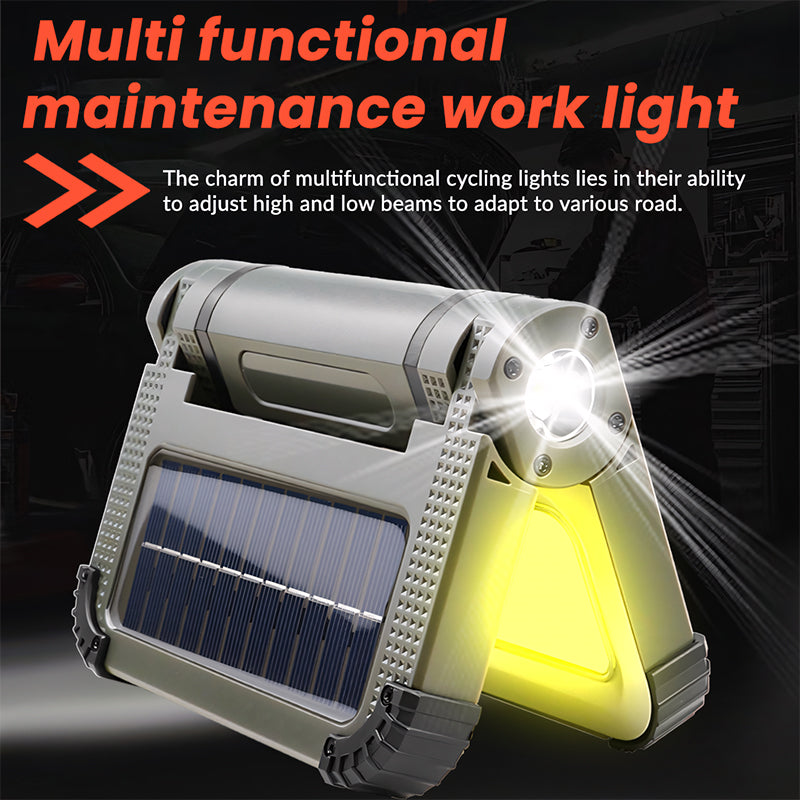Multifunctional 180 COB LED Work Light Rechargeable 3000mAh Flashlight with Magnetic Stand Foldable Dimmable Portable Road Use T13