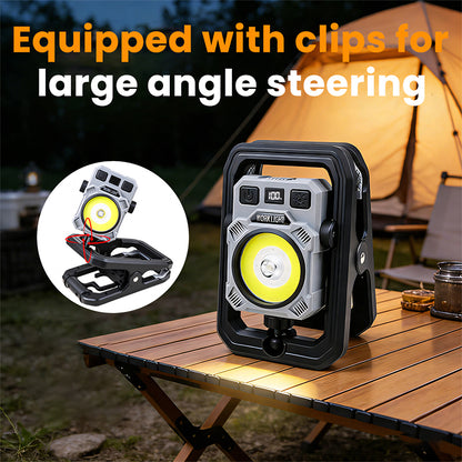 1200lm Multifunctional Worklight 360 Rotated Rechargeable Hook Magnetic Waterproof IP44 Portable COB Flashlight for Workshop