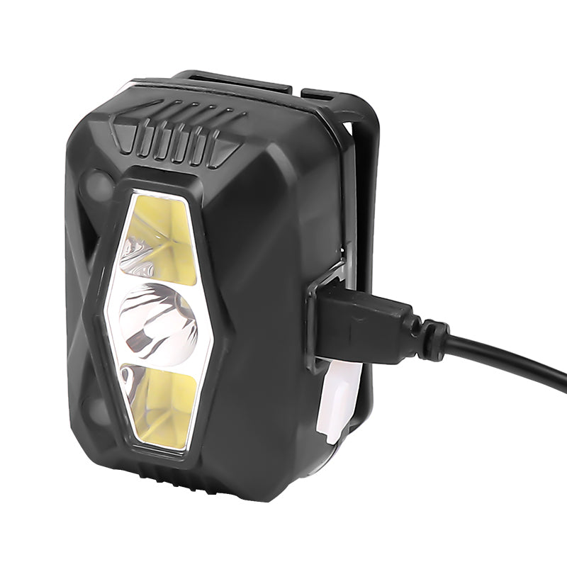 Outdoor Lighting IP44 Waterproof USB Rechargeable 3 Modes Aluminum Alloy LED Head Lamp for Camping Adventure Fishing 617