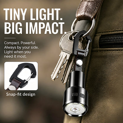 New Style Keychain Mini Flashlight Easy to Carry COB Floodlight for Camping Hiking Travel Keychain Flashlight HOOK LED Torch X-91