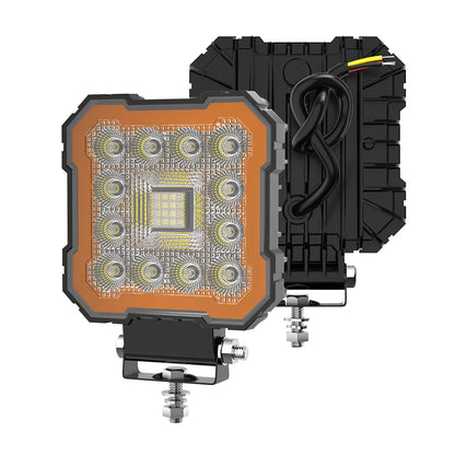 Auto Work Light 64 Led Light Round Square LED Offroad LED Bar 4 Inch Spot Flood Fog Lamp 9-36 V Off Road 4x4