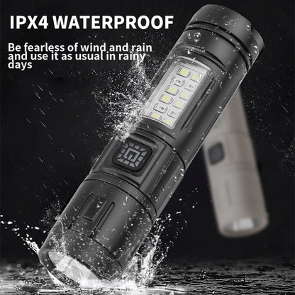 Powerful Rechargeable Led Flashlight Strong Led Flashlight With Battery Torch For Fishing Hunting Camping Lanter CY-011
