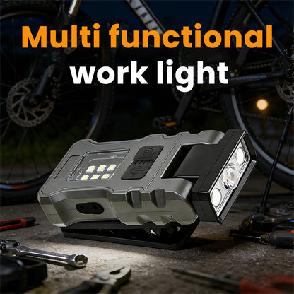 Multifunctional Emergency LED Flashlight 5-in-1 Multi-Color & UV PC USB C Rechargeable with Motion Sensor 360 Rotation T17