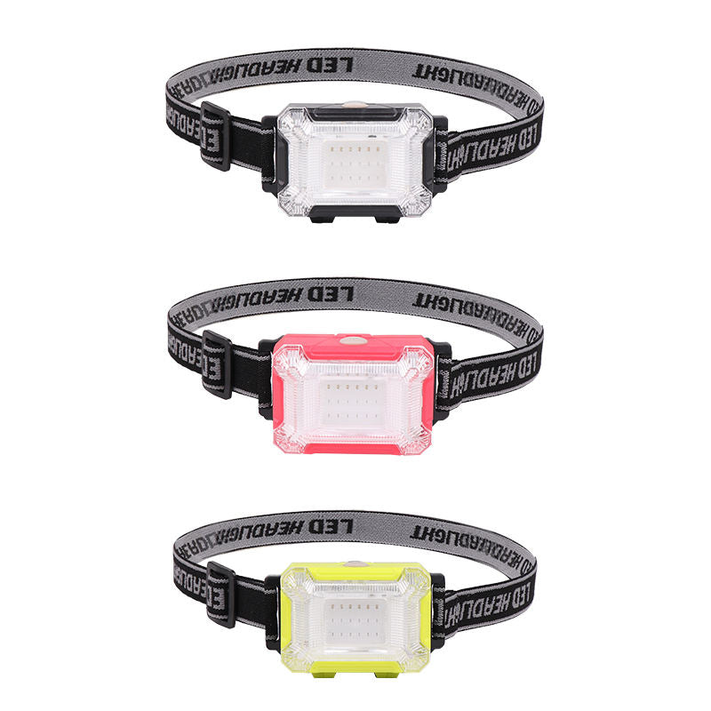 Powerful LED Induction Headlamp Type-C Charge 5 Modes Head Flashlight Waterproof Camping Fishing Mining Headlight J-1304