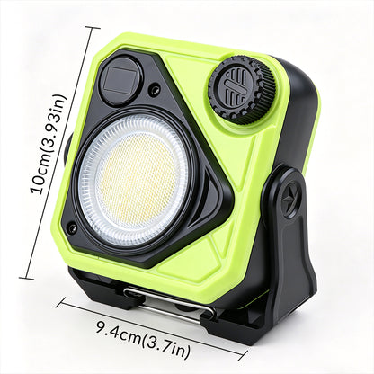 Digital Display Rechargeable Battery Work Light with Magnet and Hook Portable Various Switches Red and Blue Warning Light Mx5568