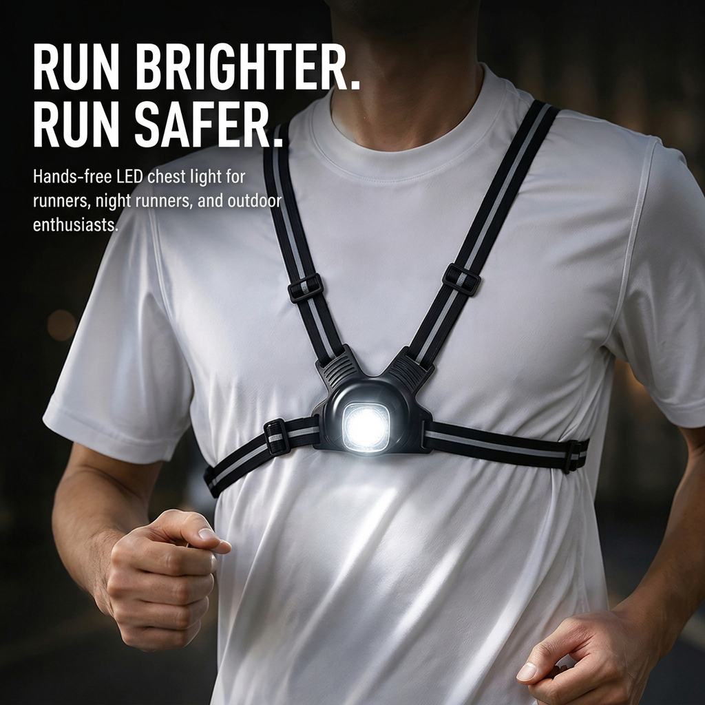 Rechargeable Reflective Vest Headlamp Night Running Light with Memory Function Running Lamp Detachable Rotatable 12h 8517