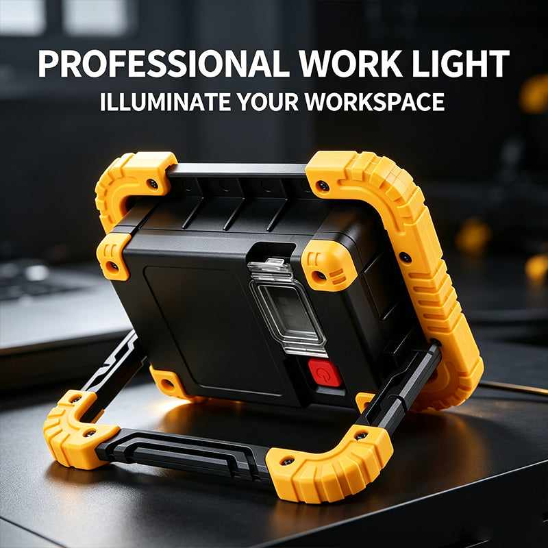 Portable COB Work Led Light 2*1200 Mah 18650 Battery Support Output Rechargeable Work Lampwith Hook Car Repair Emergency GW2002