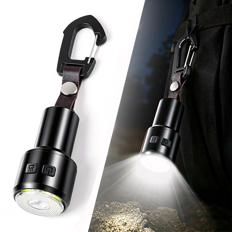 New Style Keychain Mini Flashlight Easy to Carry COB Floodlight for Camping Hiking Travel Keychain Flashlight HOOK LED Torch X-91
