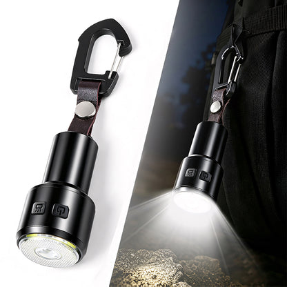 New Style Keychain Mini Flashlight Easy to Carry COB Floodlight for Camping Hiking Travel Keychain Flashlight HOOK LED Torch X-91