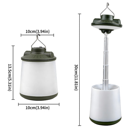Multifunctional Outdoor Camping Lantern 36 LED RGB 3-in-1 Color Light Telescopic USB C Rechargeable PC Material Camping Light SQ-G26