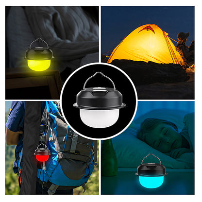 Multifunctional Camping Lantern 15 LED 6000K Daylight IP44 Rated USB C Rechargeable Tripod Stand Hanging Dimmable CE Certified DH30