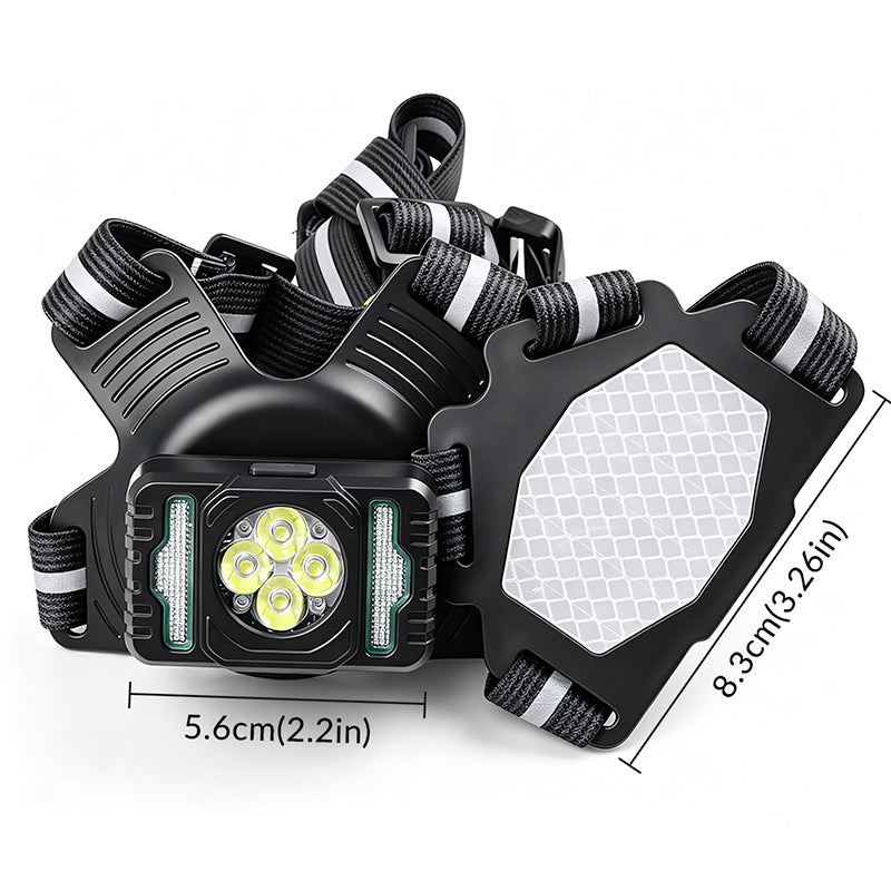 Running Light Memory Function USB Rechargeable IPx4 Waterproof 200m Safety Lamp Reflective Straps Mode for Night Walks 8541