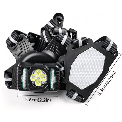 Running Light Memory Function USB Rechargeable IPx4 Waterproof 200m Safety Lamp Reflective Straps Mode for Night Walks 8541