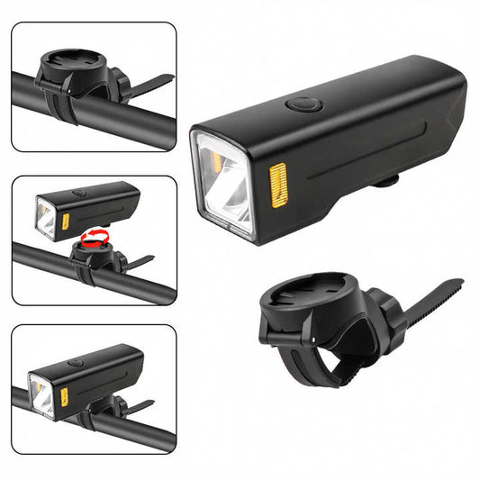 Multifunction Bike Light Rainproof USB Rechargeable LED MTB Lamp Headlight Aluminum Ultralight Bicycle Light