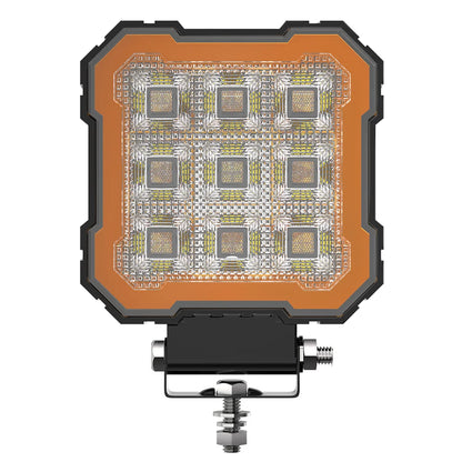 4 Inch Black Knight Square Floodlight  9-36V Car Work Light For Jeep Truck Boat Tractor ATV Offroad 4X4 Barra LED Headlig