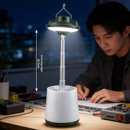 Multifunctional Outdoor Camping Lantern 36 LED RGB 3-in-1 Color Light Telescopic USB C Rechargeable PC Material Camping Light SQ-G26