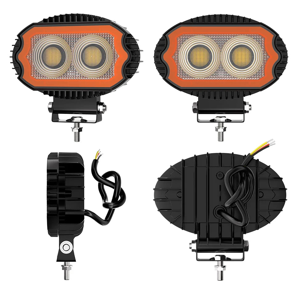 New oval 5-inch paladin with aperture floodlight LED work light 9-60V headlight engineering light