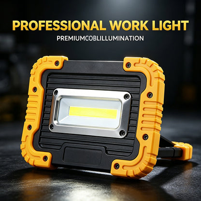 Portable COB Work Led Light 2*1200 Mah 18650 Battery Support Output Rechargeable Work Lampwith Hook Car Repair Emergency GW2002