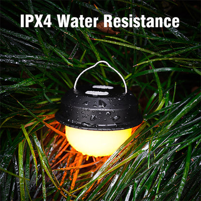 Multifunctional Camping Lantern 15 LED 6000K Daylight IP44 Rated USB C Rechargeable Tripod Stand Hanging Dimmable CE Certified DH30