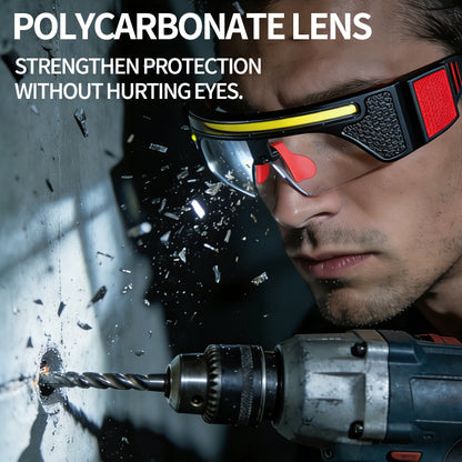 Rechargeable LED Head Glasses Work Light with Motion Sensor Eyeglass Clip for Camping & Car Repair-5 Modes IP44 MX5565