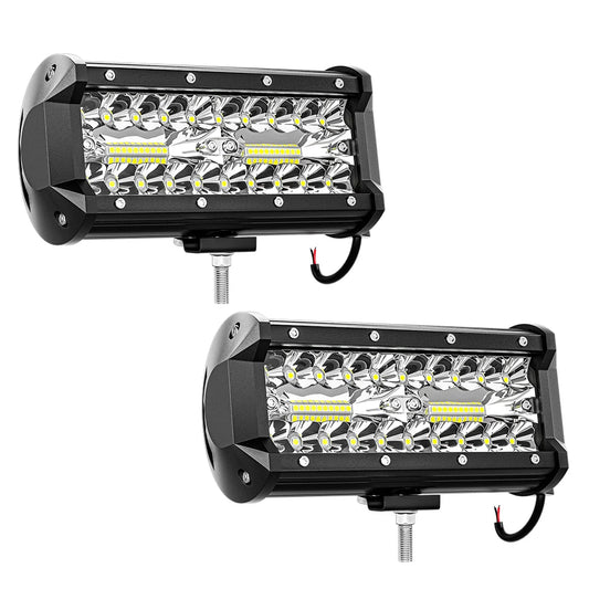 7 Inch 120W Combo Led Light Bars Spot Flood Beam for Work Driving Offroad Boat Car Tractor Truck 4x4 SUV ATV 9-30V
